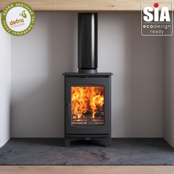 Ecosy+ Ottawa 5 Eco Deluxe, Defra Approved -  Eco Design Approved  - 5kw Wood Burning Stove